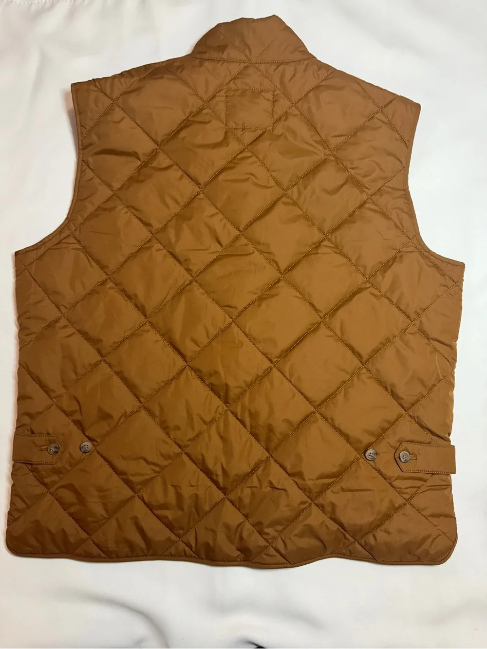 J. Crew Men's Quilted Rust Brown Vest